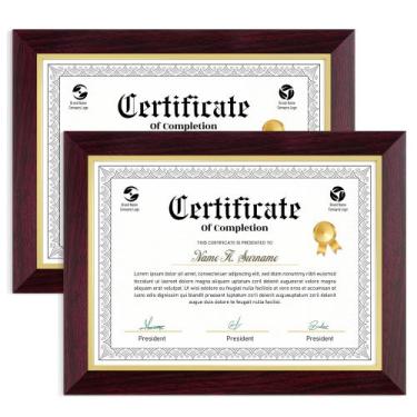 Imagem de Porta-retratos Heimlove Diploma 21,5 x 28 cm, pacote com 2 unidades em