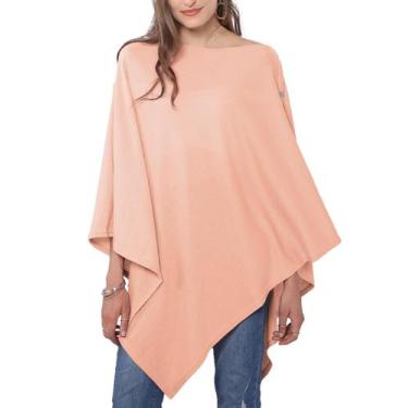 Imagem de Bufanda MissShorthair Poncho de Punto Melocotón 100 cm