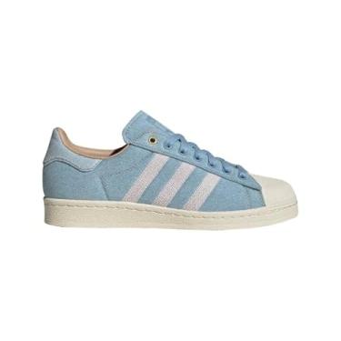 Imagem de adidas Supcol/Pnktin/Crewht Superstar 82 Fornecedor de cor rosa/branco creme, tamanho 45, Preto, 10 Wide