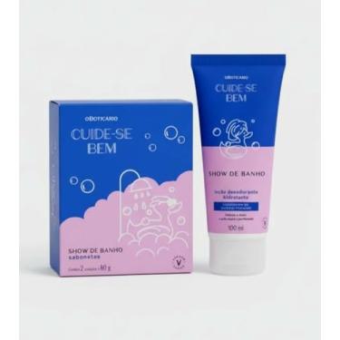 Imagem de O Boticário Cuide-se Bem Show de Banho, Kit com Sabonetes 2 unidades e Loção Desodorante Hidratante,100ml
