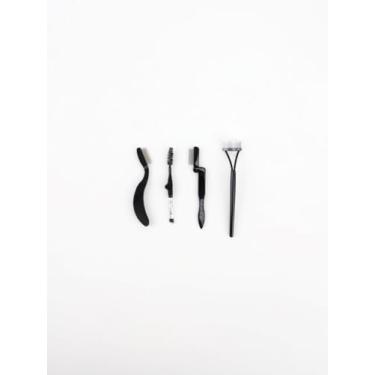 Imagem de Conjunto de 4 peças de pincéis de cílios separador de cílios para sobrancelha e spoolie