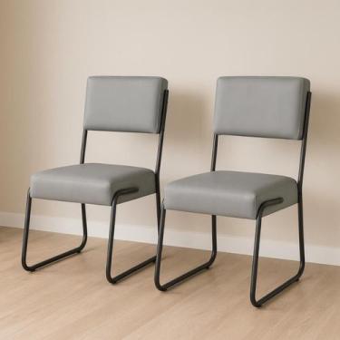 Imagem de Kit 2 Cadeiras Florida Corano Sala Escritorio Pes Reforçado - Dcazza, 