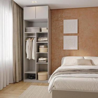 Imagem de Guarda-Roupa Modulado 2 Peças 2 Portas Jade CabeCasa MadeiraMadeira Ci