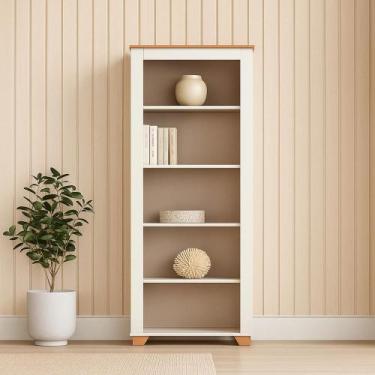 Imagem de Estante para Livros 4 Prateleiras 178,8cmx78cm Ananda Cabecasa Madeira