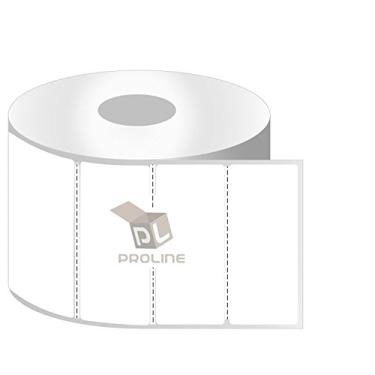 Imagem de Etiquetas térmicas diretas de 7,6 cm x 2,5 cm, código de barras FBA, perfuradas compatíveis com impressoras de mesa Zebra e Eltron - Marca ProLine - Resolução premium e adesivo (1 rolo)