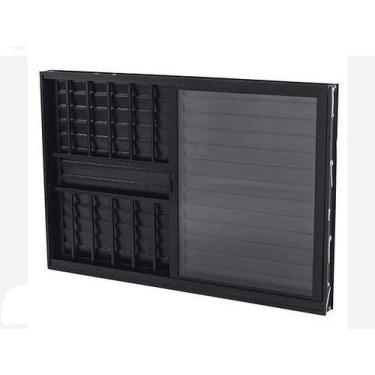 Imagem de Veneziana 3 Folhas com grade Alumínio Branco ou Preto Linha 25 Suprema