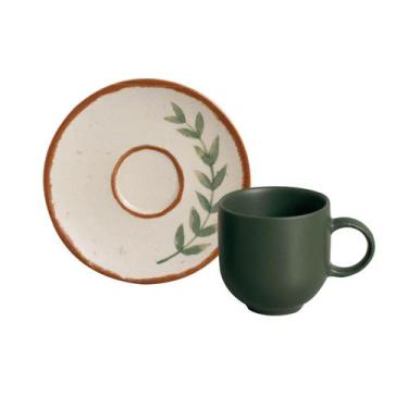 Imagem de Conjunto com 6 Xícaras de Café com Pires Coup Stoneware Magari 97ml - 