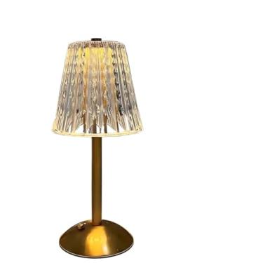 Imagem de LumináRia Abajur de Mesa Lâmpada Quarto Luxuosa Recarregavel AcríLico 3 Tons de Led, Acessórios Essenciais para a Casa(1 UNIDADE CANDEIRO 205)