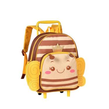 Imagem de Mochila De Rodinhas Escolar Abelha Ou Borboleta Pets Infantil Para Cre