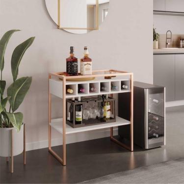 Imagem de Adegabar Industrial Ferrero Branco Cobre