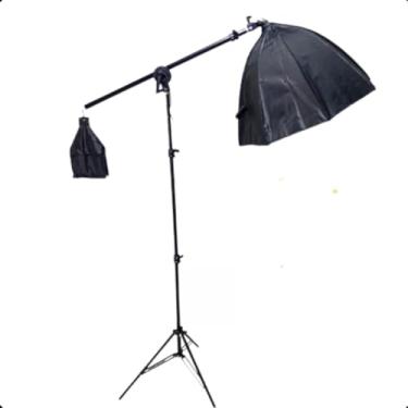 Imagem de Kit Softbox Octabox 50cm com Tripé Girafa e Grid Colmeia + Balão para Iluminação Profissional de Estúdio Fotográfico (KIT OCTABOX TRIPE GIRAFA)