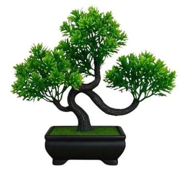 Imagem de Bonsai Artificial Planta Decorativa - Pinho Natural em Plástico Realista para Decorações, Plantas Decorativas(ABUNDÂCIA VASO ESCURO)