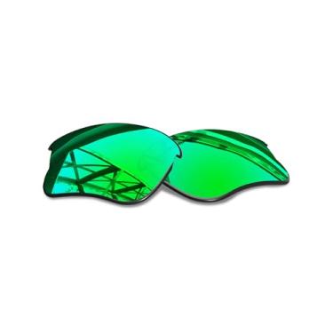Imagem de SmartVLT Lentes de substituição masculinas para óculos de sol Oakley Flak Jacket - Mais opções, Emerald Green, One Size