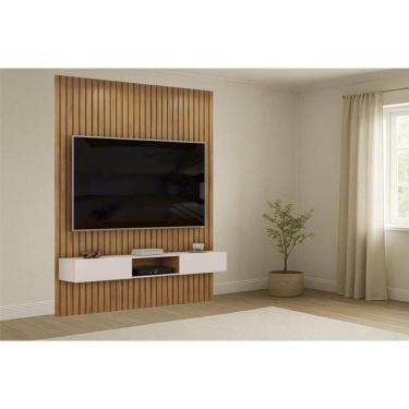 Imagem de Home P/ Tv Trento 183x240cm Freijo/off White - Dj Móveis