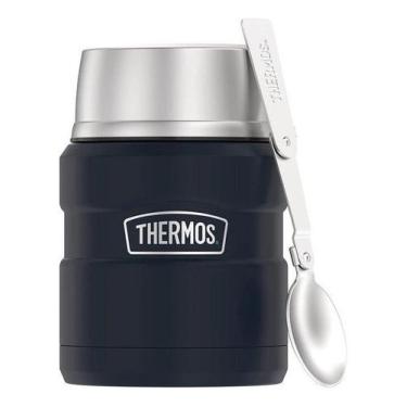 Imagem de Frasco Térmico Pote Marmita Everest Com Colher Thermos Azul