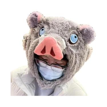 Imagem de Chapéu De Pelúcia Quente De Javali Para Meninos, Acessório De Cosplay 