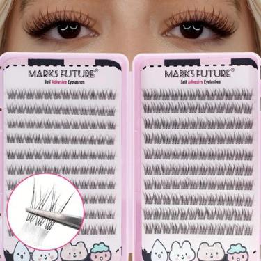 Imagem de Cílios Postiços Autoadesivos Naturais Manga 11-12mm Curvatura C Reutil