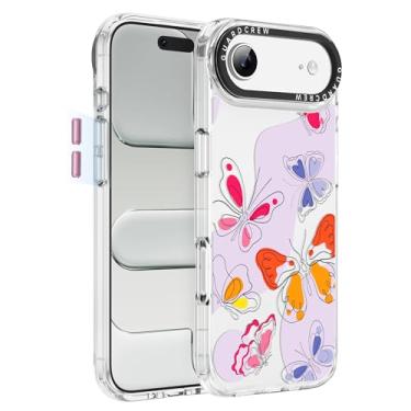 Imagem de GuardCrew Capa para iPhone Air, [proteção contra quedas de grau militar de 3,5 m à prova de colisão] [antiamarelamento e anti-descasca] Capa de telefone fina transparente à prova de choque TPU para