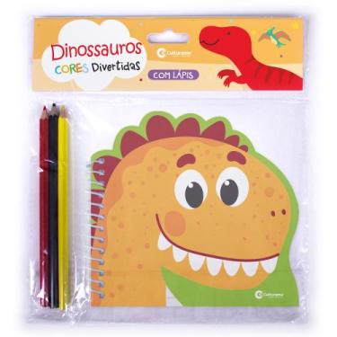 Imagem de Livro - Pop cores divertidas com lápis - Dinossauros