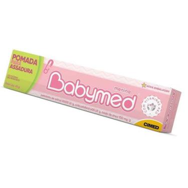 Imagem de Pomada Secativa e Cicatrizante BABYMED Menina 45g Rosa - Cimed