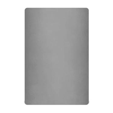 Imagem de Qilmy Lençóis de berço preto de cor sólida, macio, respirável, de microfibra elástica, lençol com elástico para meninos e meninas, miniberço, 99 x 68,5 cm, capa de colchão infantil portátil