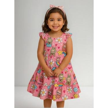 Imagem de Vestido Infantil Tendência  Meninas  Boneco  Labubu Chaveiro