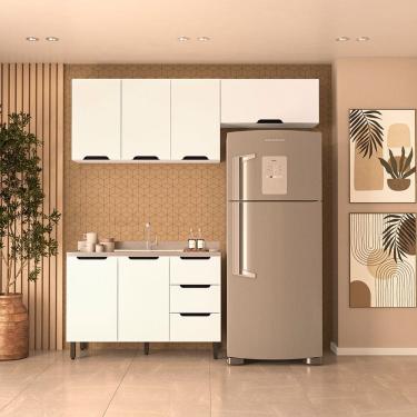 Imagem de Guarda Roupa Casal 6 Portas 4 Gavetas MDF Nantes Luciane