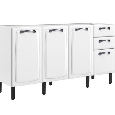 Imagem de Balcão Itatiaia Aço Sem Tampo Branco New Premium