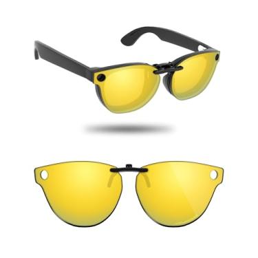 Imagem de Fiskr Óculos de sol polarizados Clip-On para Ray-Ban Meta Skyler RW4010 e Gen 2 RW4014 52 mm - Proteção UV, Ouro 24k, 52mm