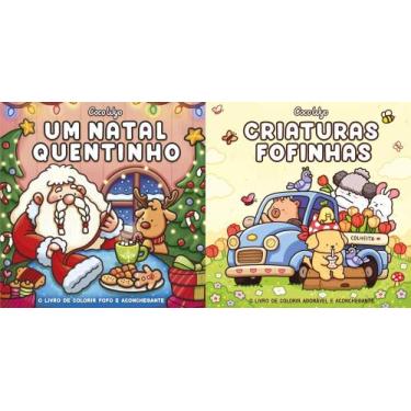 Imagem de Um Natal Quentinho + Criaturas Fofinhas (Livro de Colorir - Coco Wyo) 