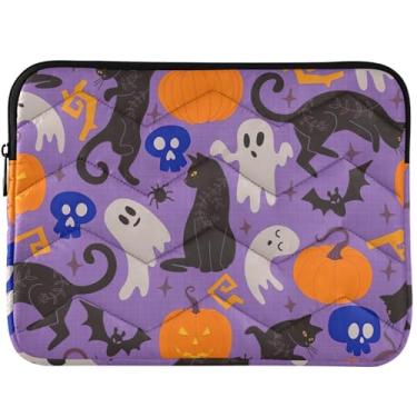 Imagem de Capa protetora para laptop Halloween Cats Pumpkins Ghost para MacBook Air de 13 polegadas, universal, acessórios de computador de 33 a 35 cm