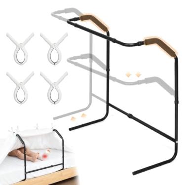 Imagem de Levantador de cobertor para pés sob o colchão – Suporte de lençol ajustável de altura e largura, barraca extra larga para os pés mantém os cobertores fora dos pés