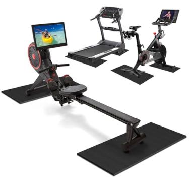 Imagem de Tapete de esteira, tapetes de bicicleta ergométrica, tapete para máquina de remo, tapete elíptico, tapete para treinador de bicicleta sob exercício, tapetes de equipamento, tapete para máquina de remo