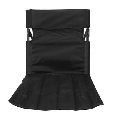 Imagem de TOPINCN Cadeira de Praia, Cadeiras Reclináveis ​​portáteis Ao Ar Livre, Cadeiras de Areia de Acampamento Dobráveis ​​com Encosto para Adultos, Banhos de Sol (Preta)