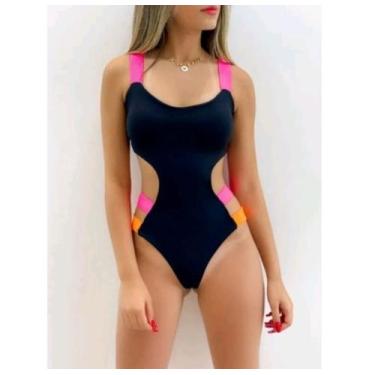 Imagem de Biquini Maiô Com Bojo Neon Praia Piscina Lançamento Verão - Bea Fashio