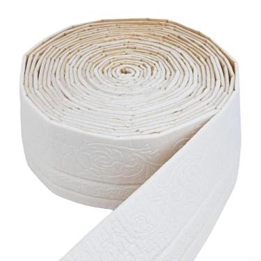 Imagem de Foam Cotton Skirting Strips with Self-Adhesive Backing - Waterproof Wall Finish Home Decor (Brown)(01)