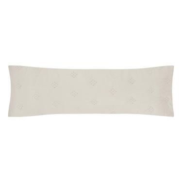 Imagem de Porta Travesseiro Body Pillow Altenburg Ultrawave Anarruga Bege Delavé