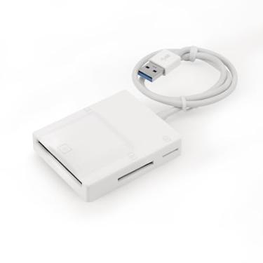 Imagem de Adaptador de leitor de cartão USB 3.0 de alta velocidade 4 em 1 suporta leitura de cartões SD/Micro SD/MS/CF, suporta leitura e gravação de até quatro cartões de memória compatíveis com iPhone 17
