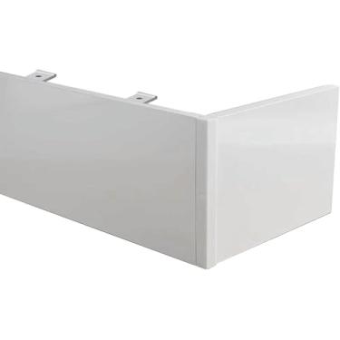 Imagem de Cortina blackout para montagem no teto/parede, capa de painel de sanefa de 200 cm para quarto de janela de sacada, trilho de cortina de metal, sem trilho incluído, decoração de casa elegante