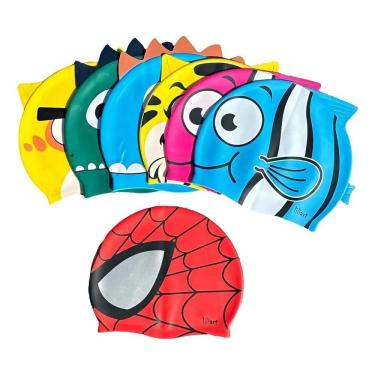 Imagem de Touca Para Natação De Silicone Personagens Espor Homem Aranh