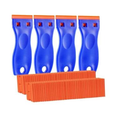 Imagem de 100 Peças De Lâminas Plásticas Para Remoção De Etiquetas E Adesivos De