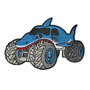 Imagem de Adesivo Monster Truck Iron On – Aplique de veículo off-road para jaquetas, bolsas, chapéus, jeans e artesanato