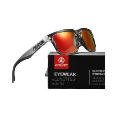 Imagem de Óculos De Sol Polarizados Quadrados Masculinos KDEAM 2022 Para Estilo 