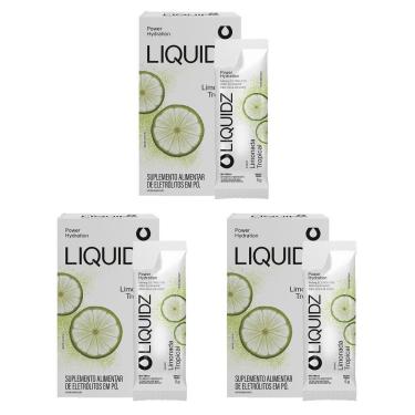 Imagem de LIQUIDZ® - Eletrólitos Zero Açúcares - Limonada Tropical - Kit 3 Caixas - 18 sachês-Unissex