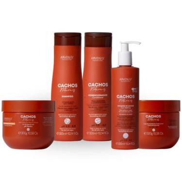 Imagem de Kit Arvensis Cachos Naturais Completo 5 Produtos Ondulados Cacheados C
