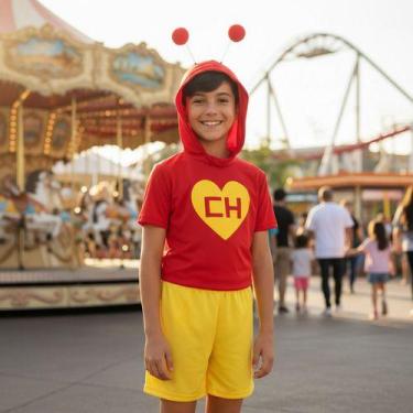 Imagem de Fantasia Infantil Chapolin Colorado Turma Do Chaves C/ Tiara - - Peque