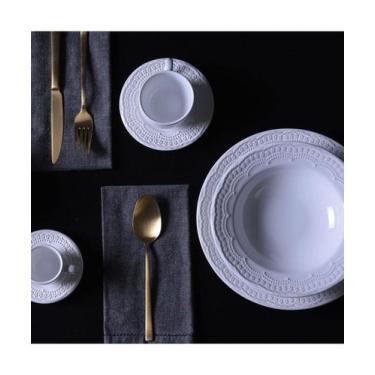 Imagem de Conjunto Porto Brasil com 6 Pratos Raso Madeleine Branco