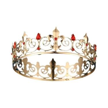 Imagem de Coroa De Noiva Simples Para Adultos, Homens E Mulheres, Tiara Redonda 