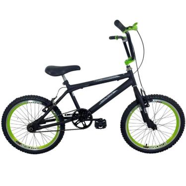 Imagem de Bicicleta Infantil Cross Freestyle Aro 20 Masculina Preto/Verde Neon-Unissex