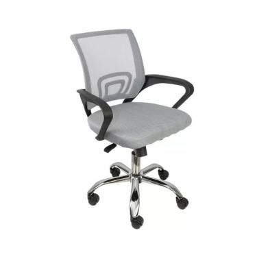 Imagem de Cadeira De Escritório Begonia Tela Mesh Cinza